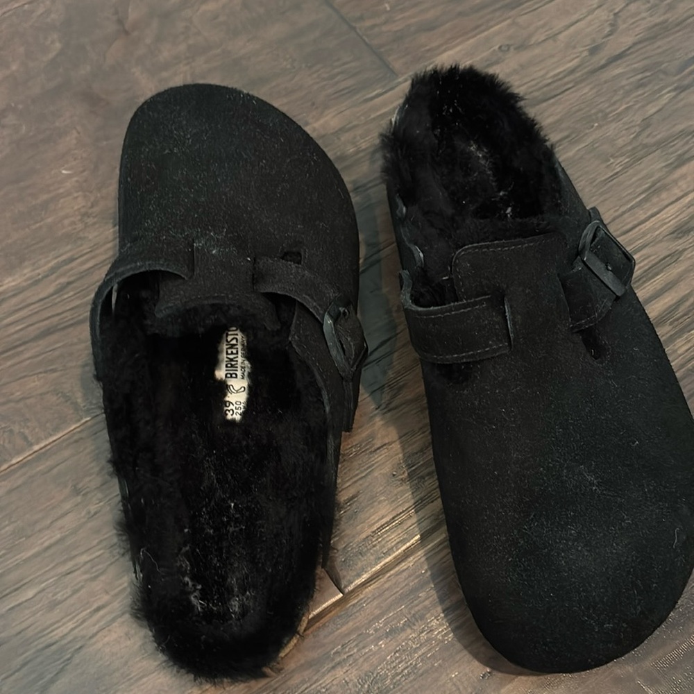 Birkenstock Boston Shearling Clog Black Size 39